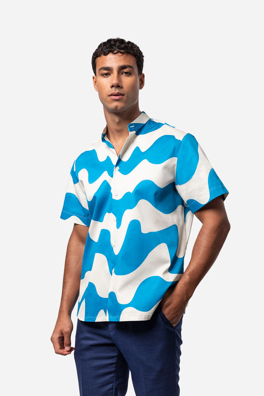 Wave Shirt Blue
