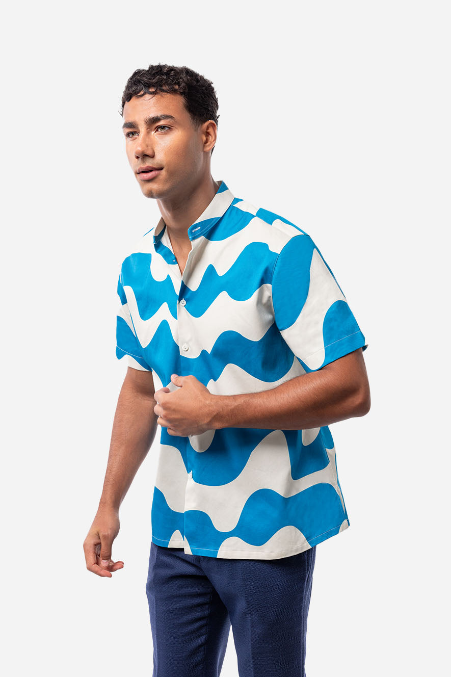 Wave Shirt Blue
