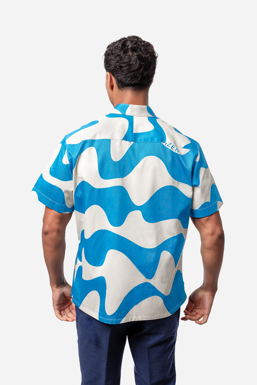 Wave Shirt Blue