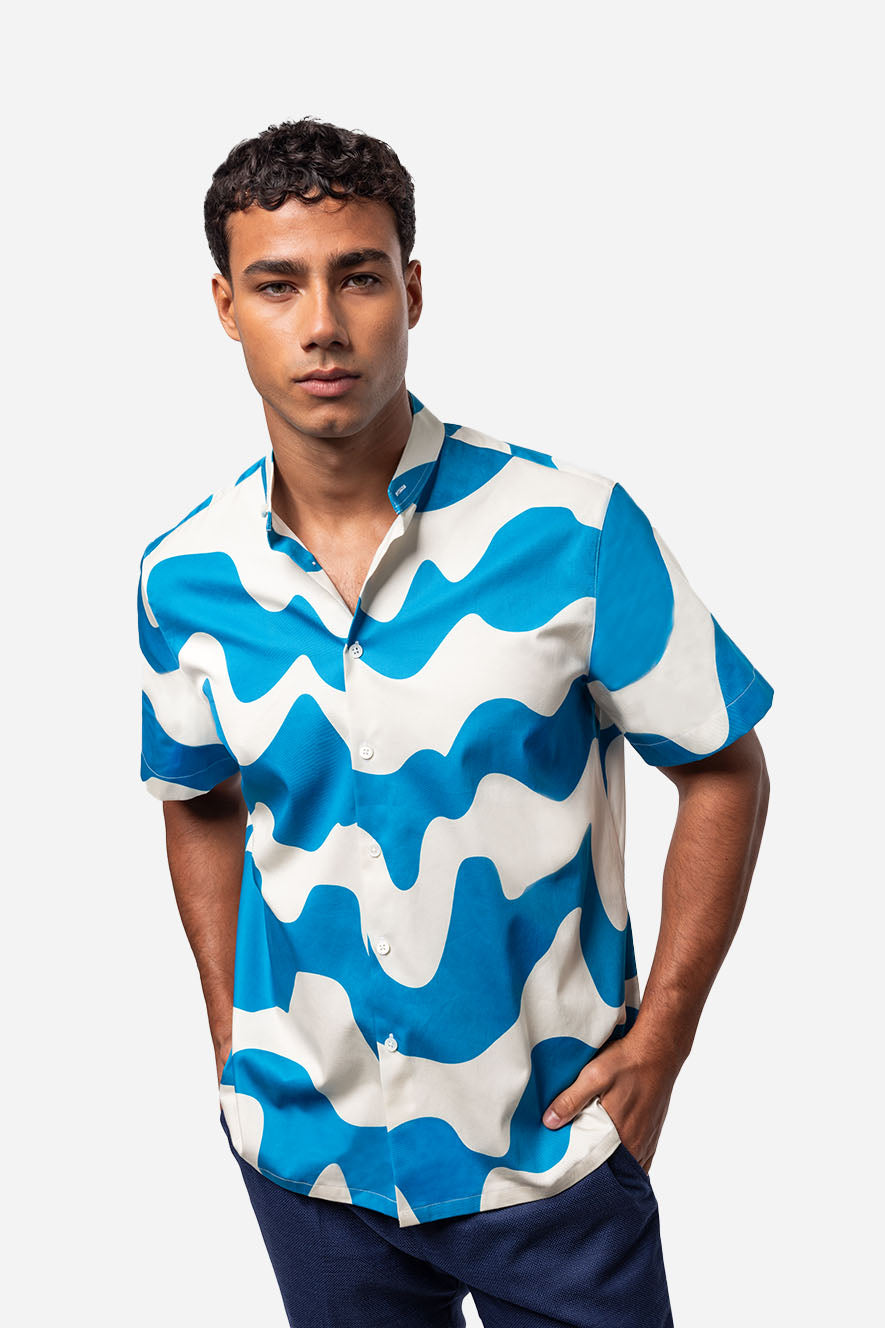 Wave Shirt Blue