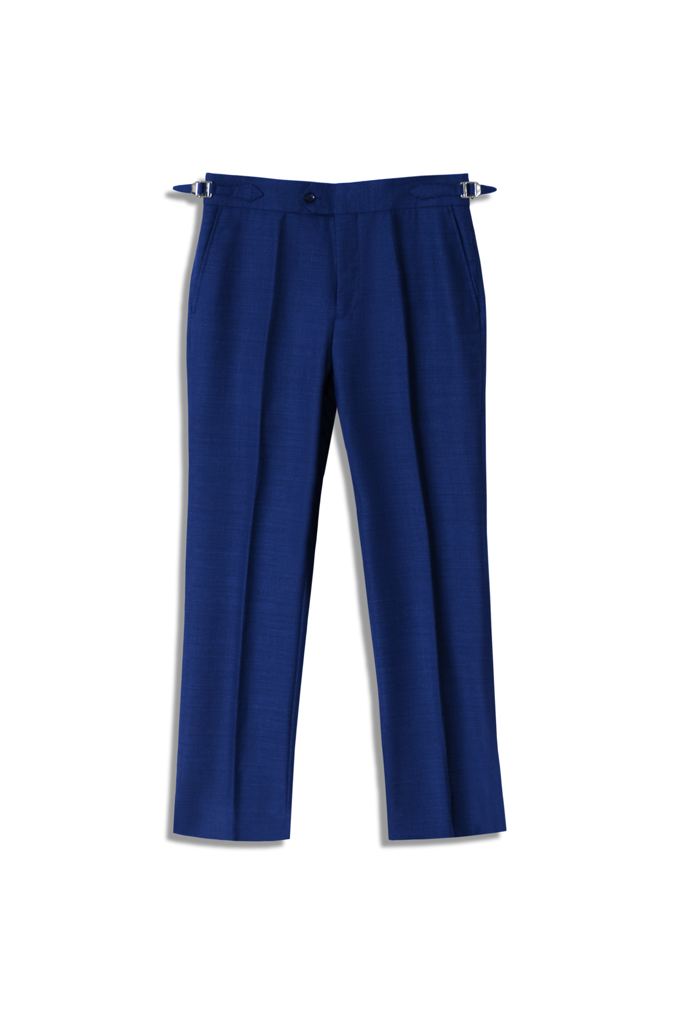 Napoli Blue Wool Hopsack Pants