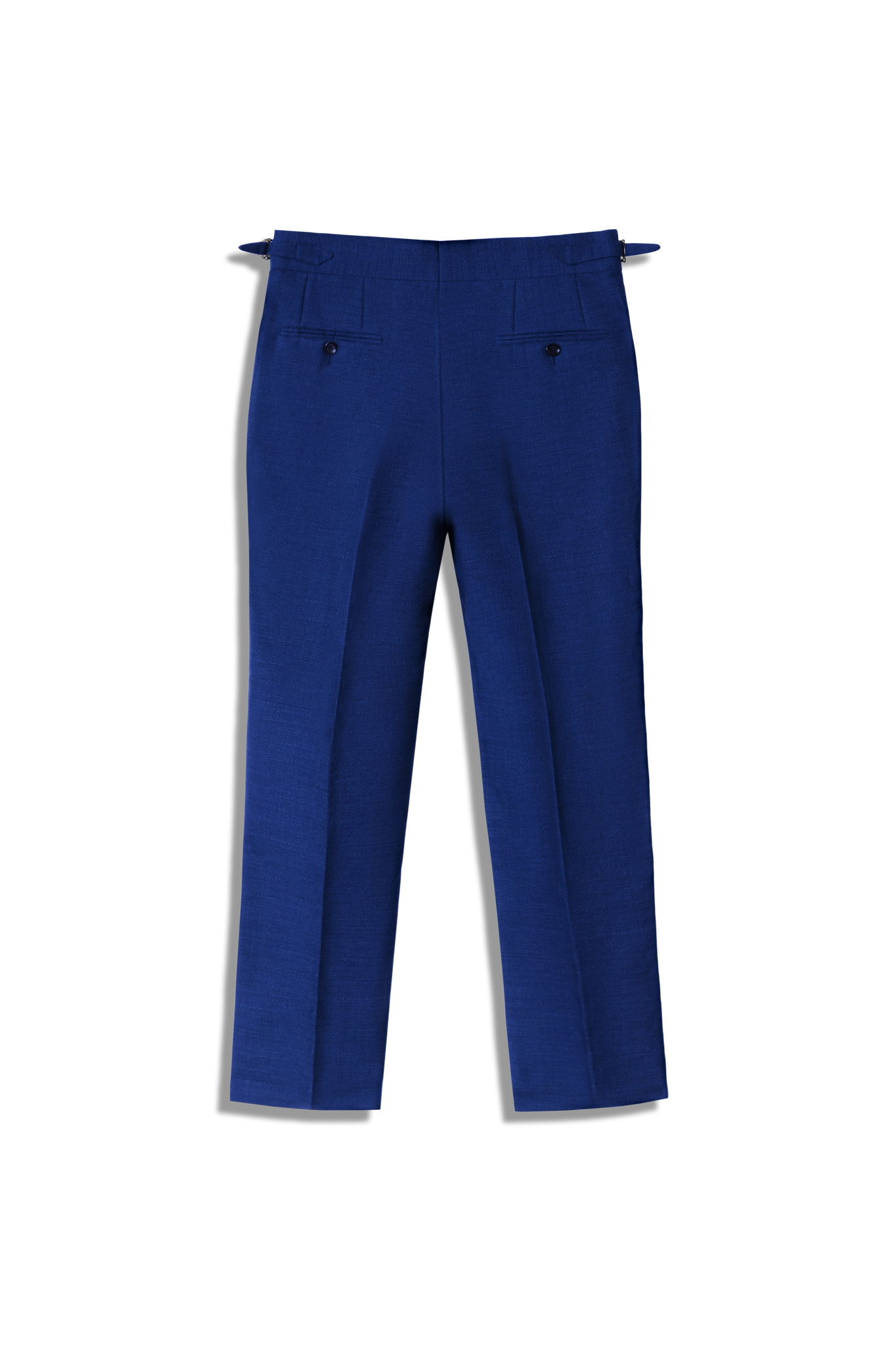 Napoli Blue Wool Hopsack Pants