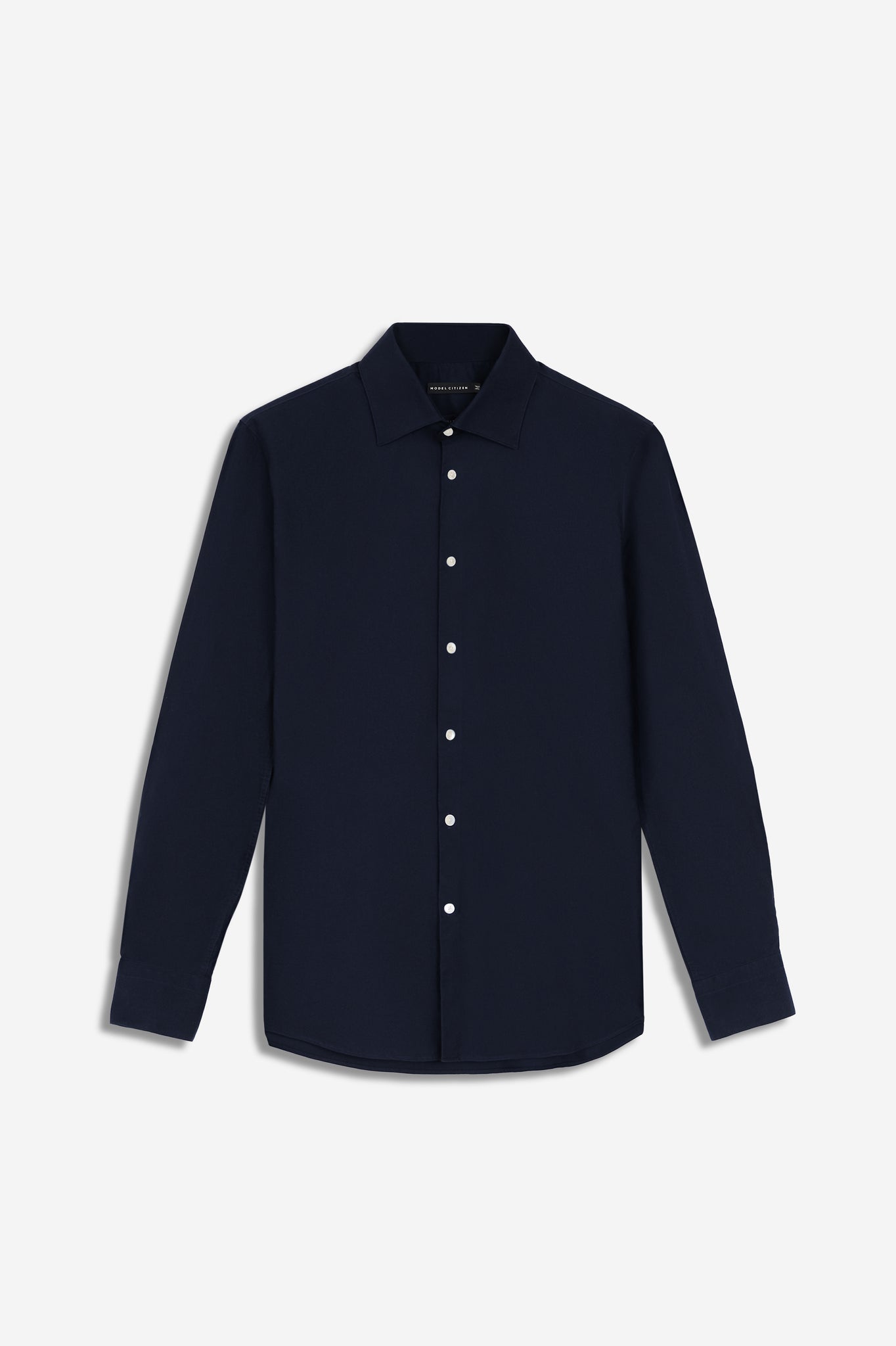 Formal Navy Blue Oxford Shirt