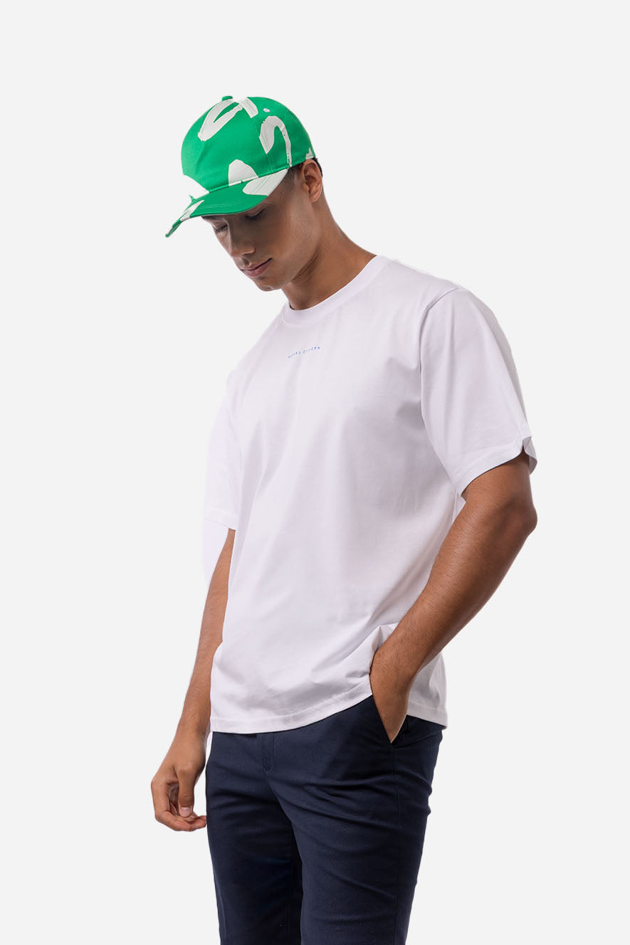 Green Floral Cap
