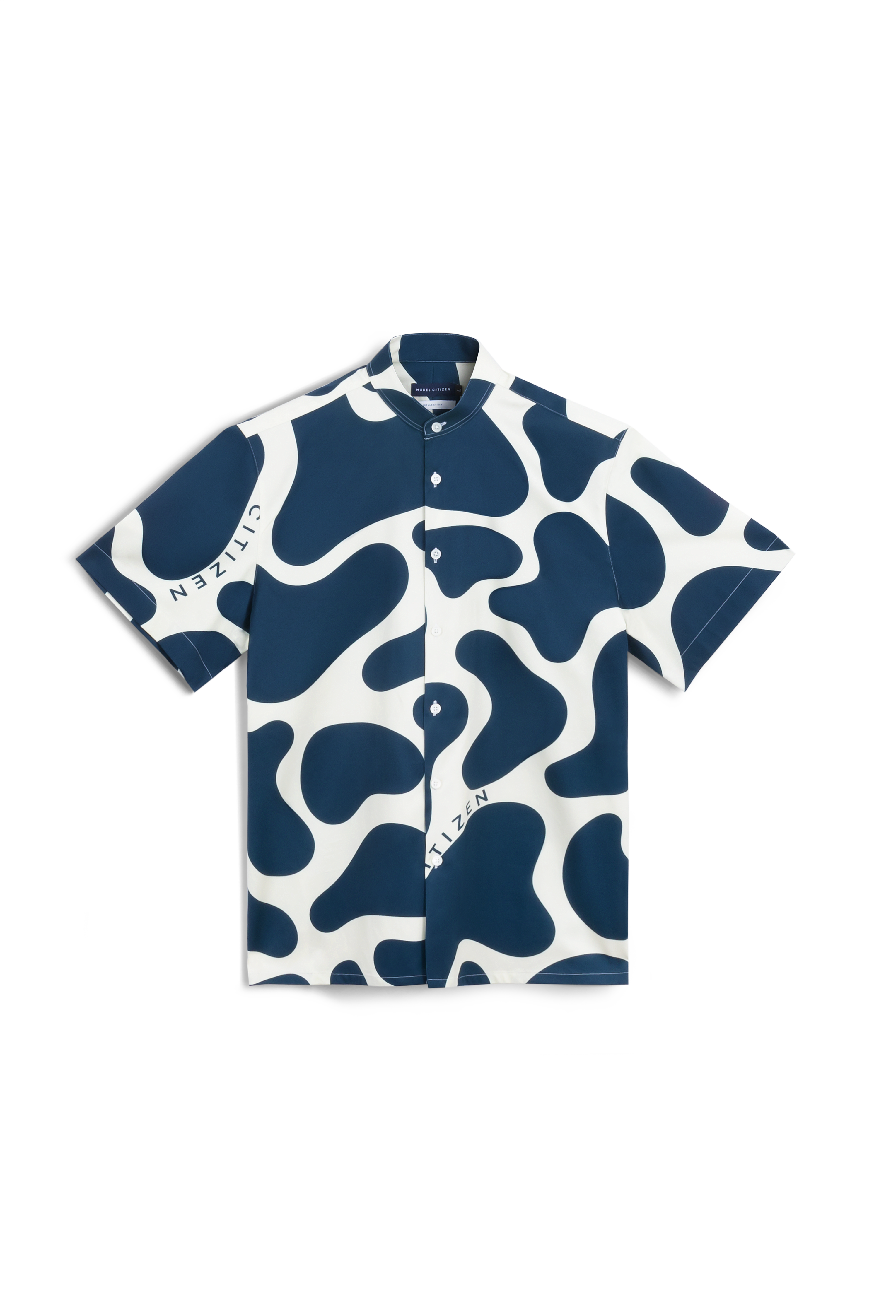 Liquid Camouflage Printed Shirt - Navy
