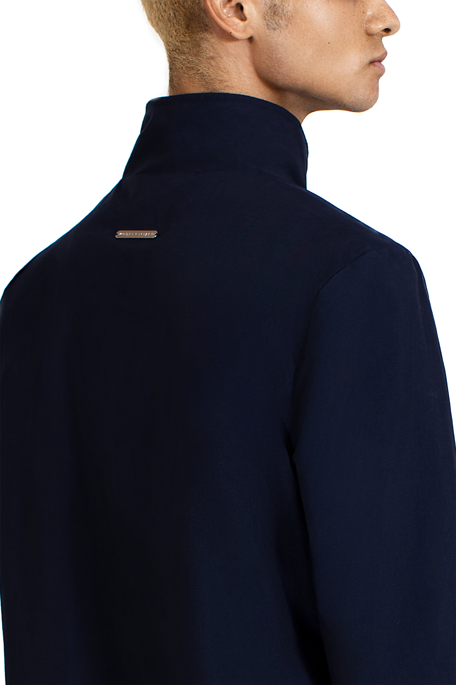Nylon Pull-over Jacket in Navy