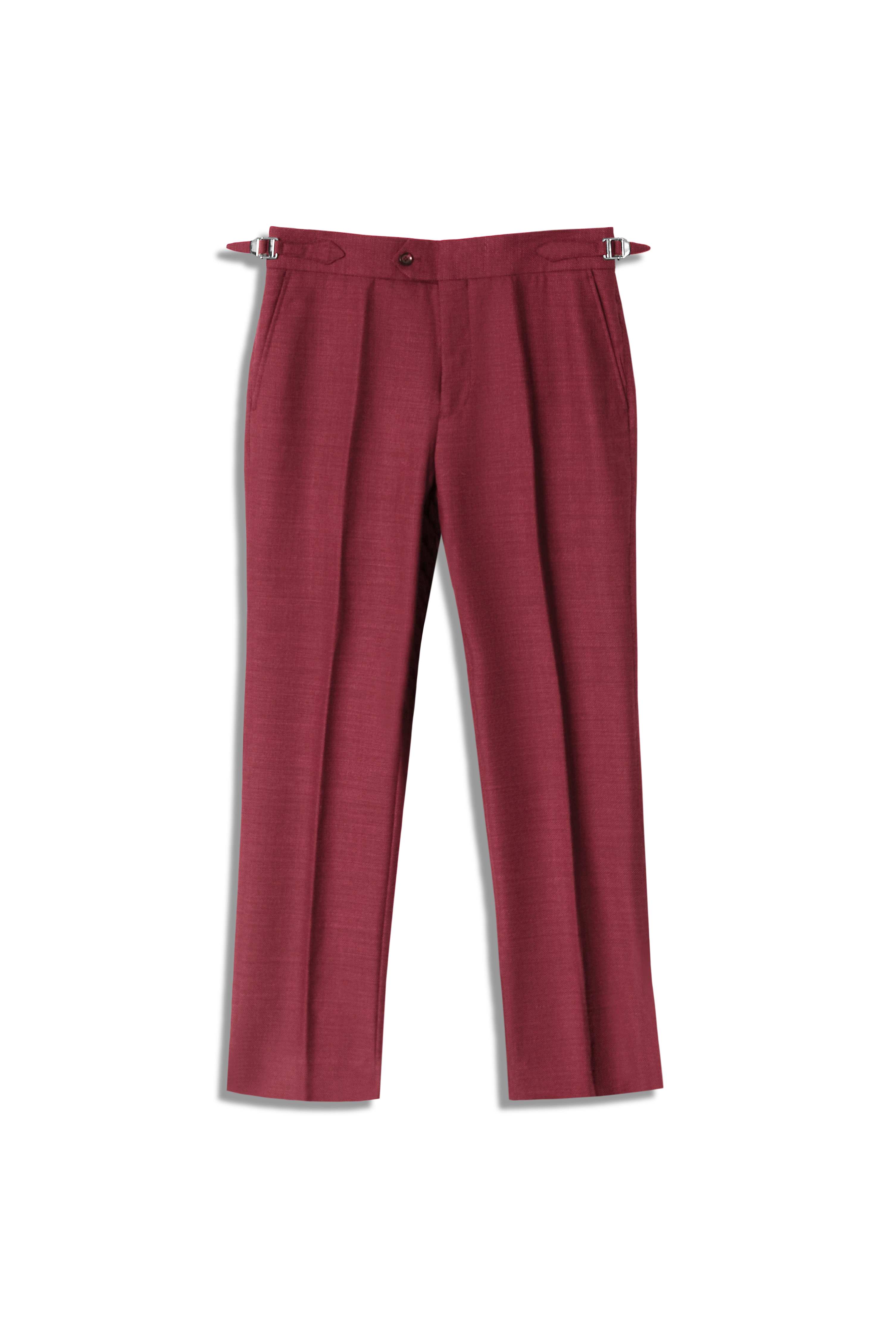 Berry Wool Hopsack Pants