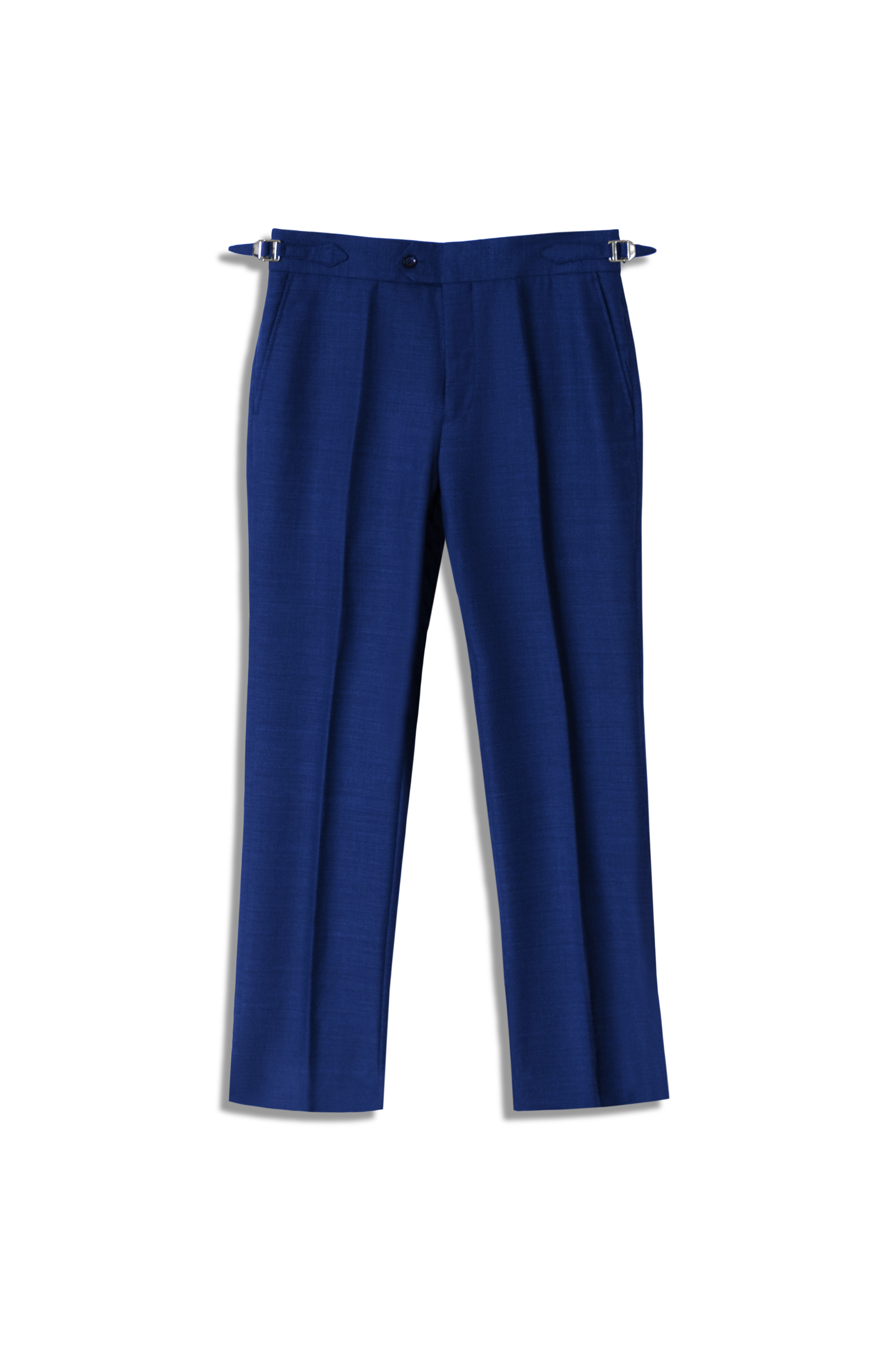 Napoli Blue Wool Hopsack Pants