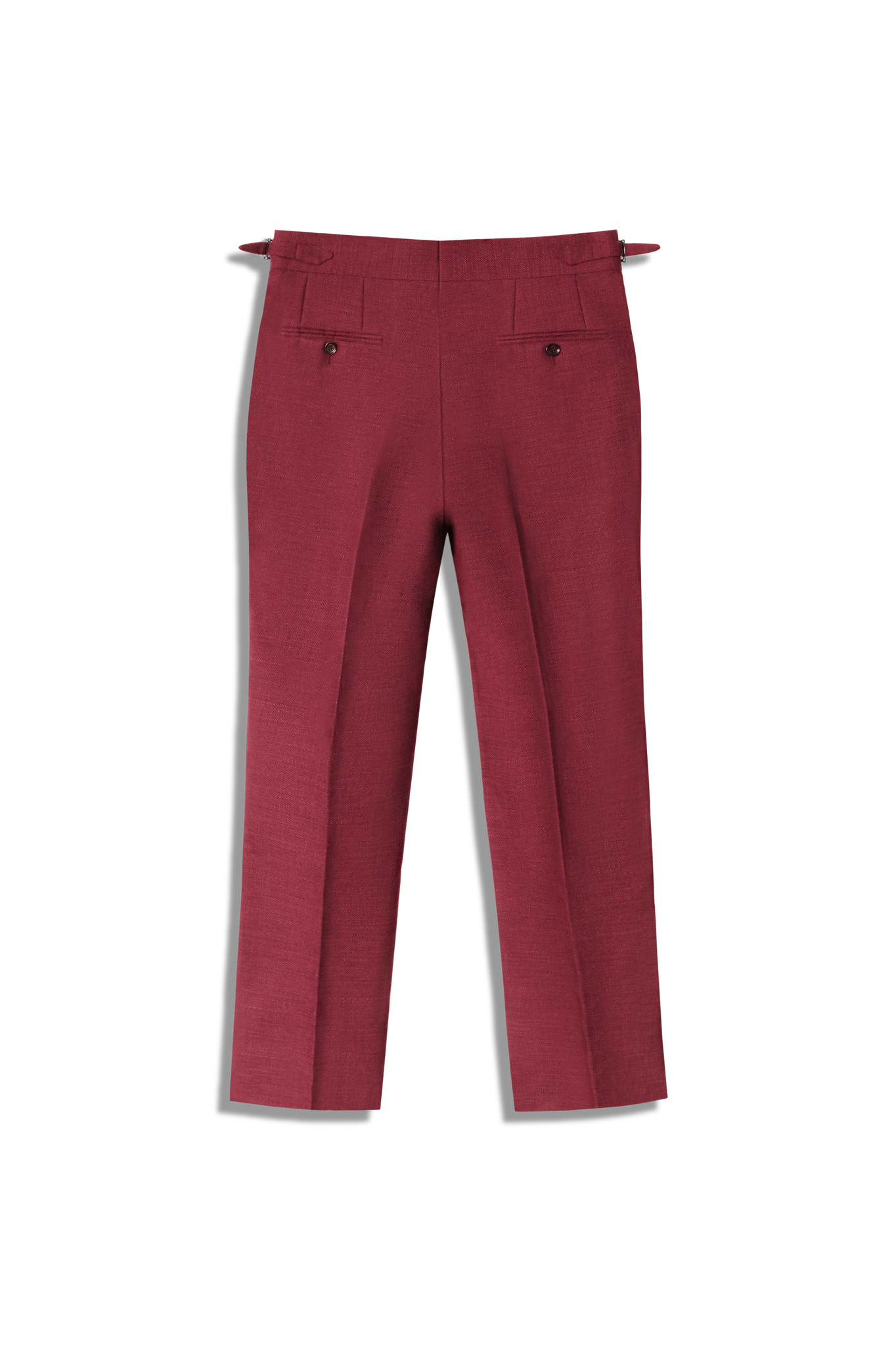 Berry Wool Hopsack Pants