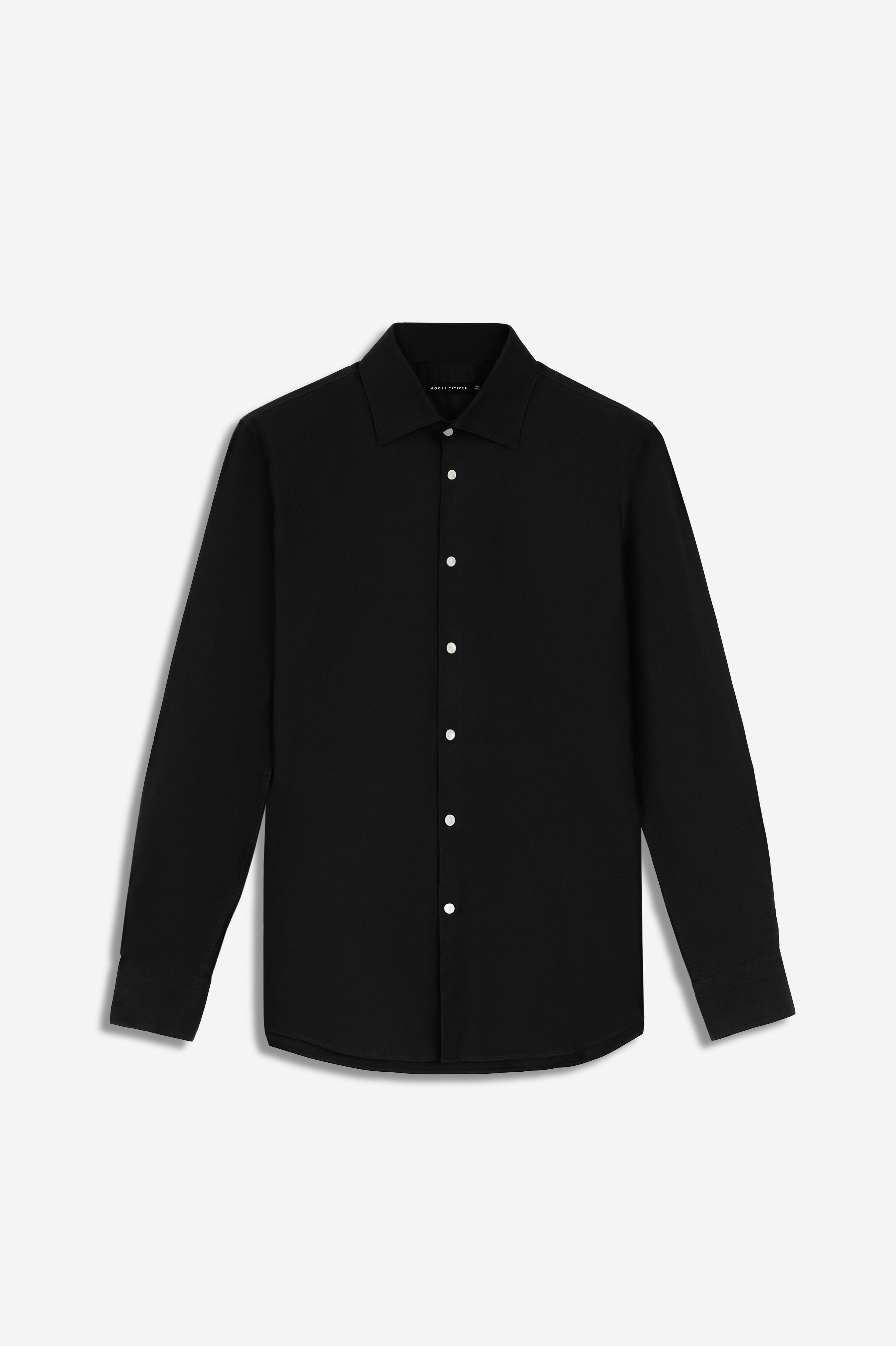 Formal Black Oxford Shirt