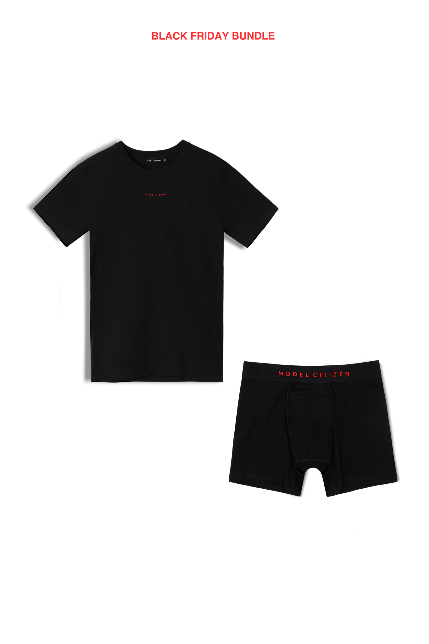 BLACK FRIDAY BUNDLE - Red Logo Tshirt & Breifs