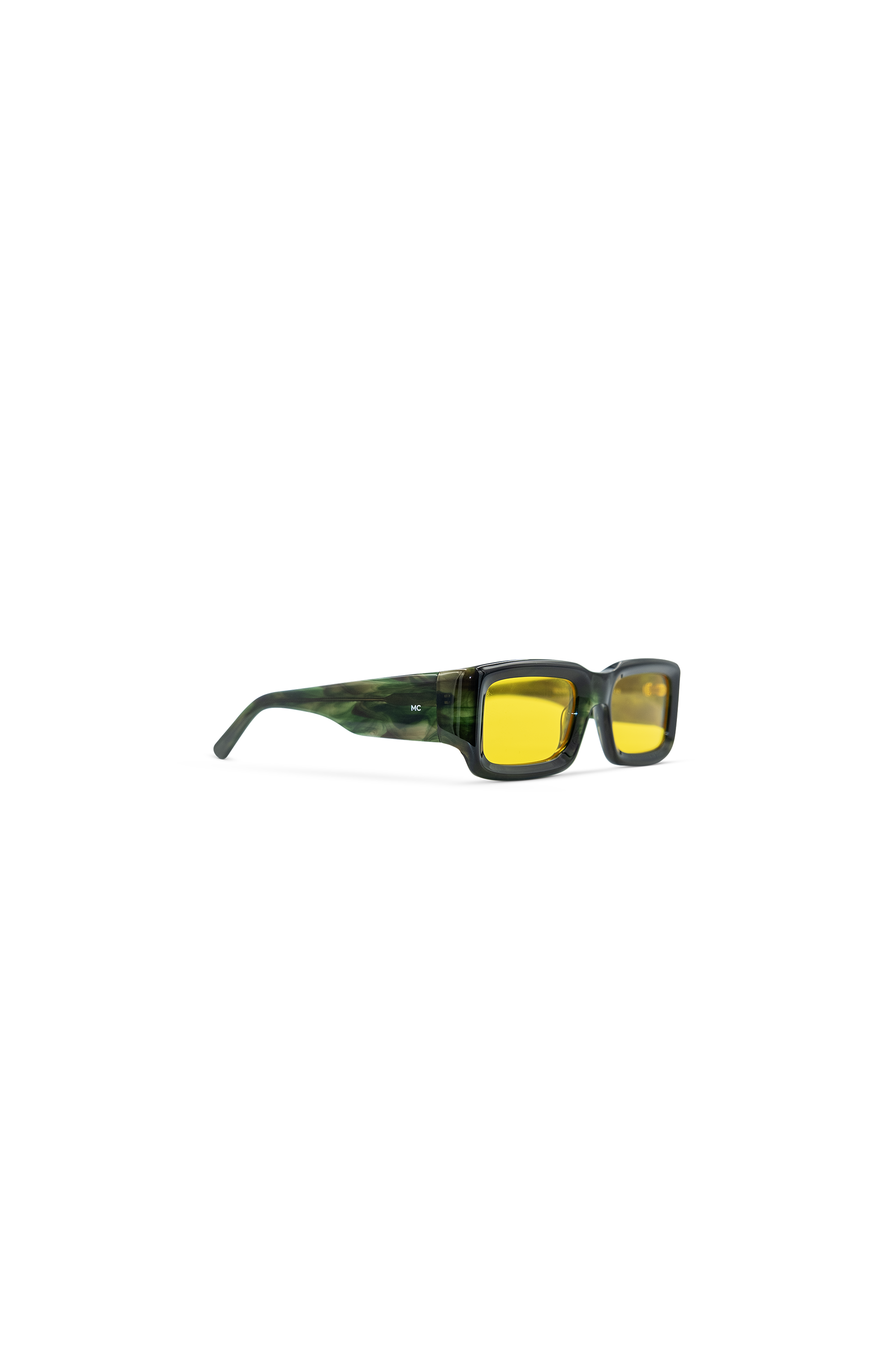 Model Citizen Eyewear No.7 - Horn Green/Yellow Lens
