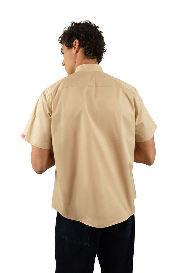 Tan Patch Logo Shirt (Copy)