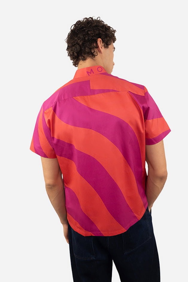 Zebra Printed Shirt - Orange