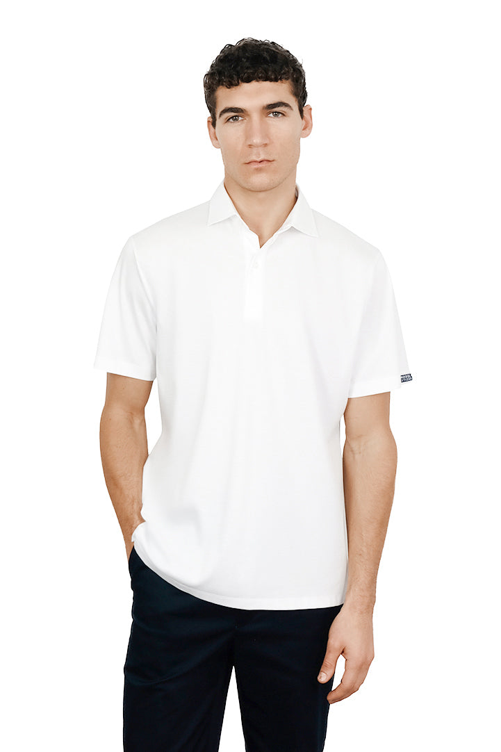 White Sport Polo Shirt
