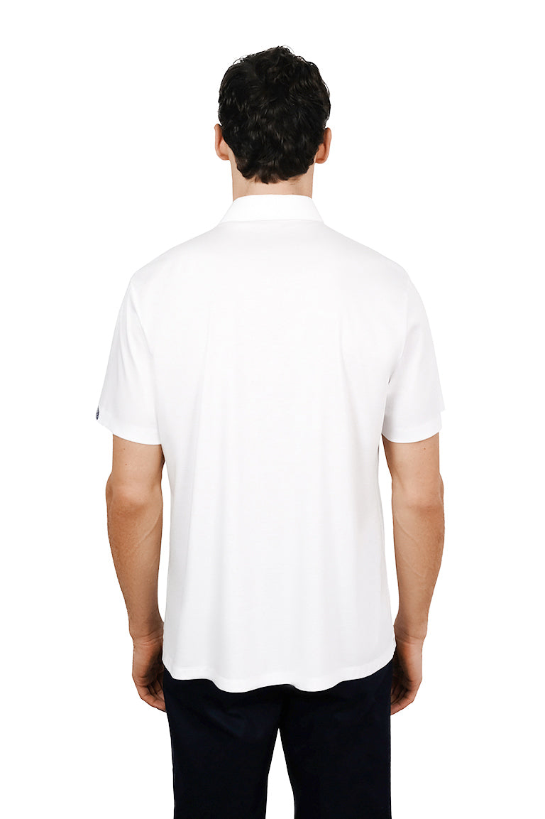 White Sport Polo Shirt