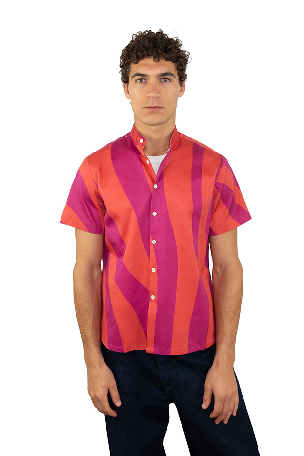 Zebra Printed Shirt - Orange