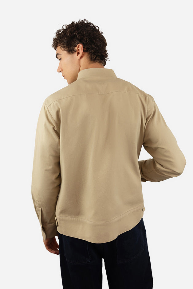 Tan Shirt Jacket