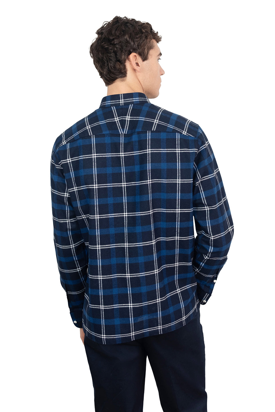 Flannel Blue/White Check Shirt