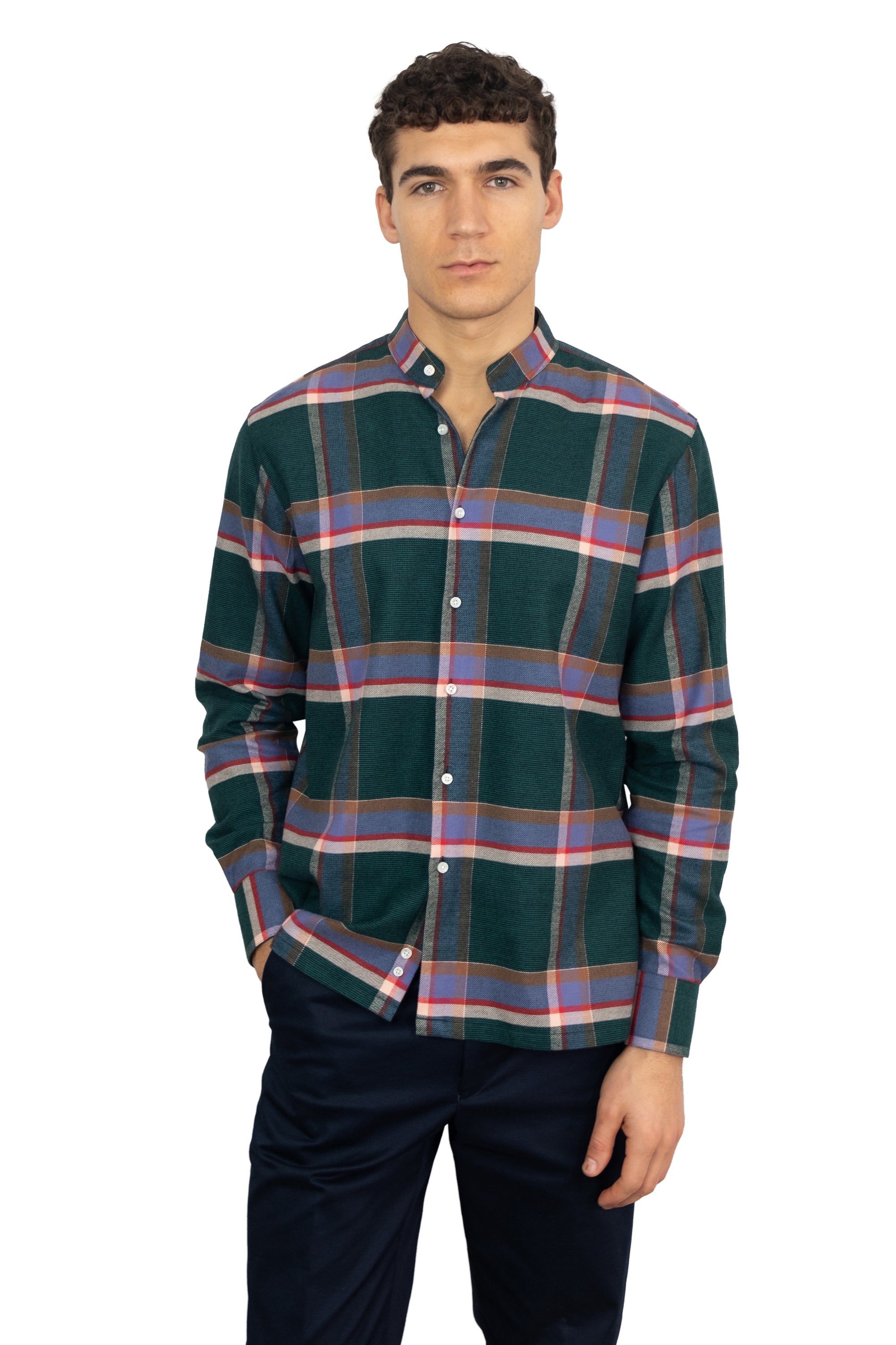 Flannel Green/Blue Check Shirt