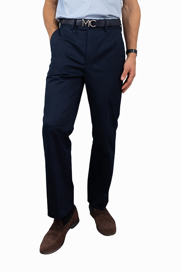 Cotton Chinos in Navy