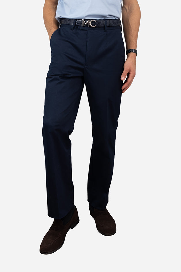 Navy Cotton Pants