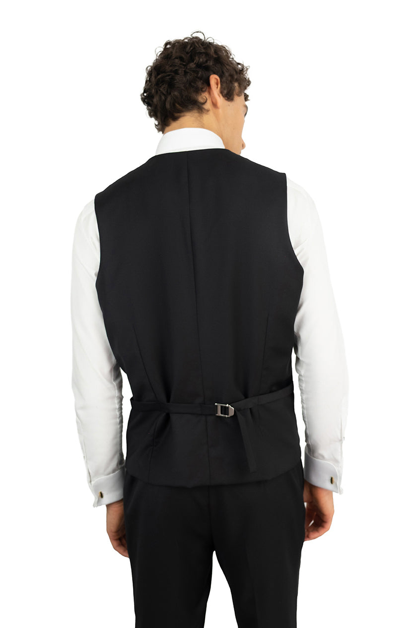 Black Tuxedo Waistcoat