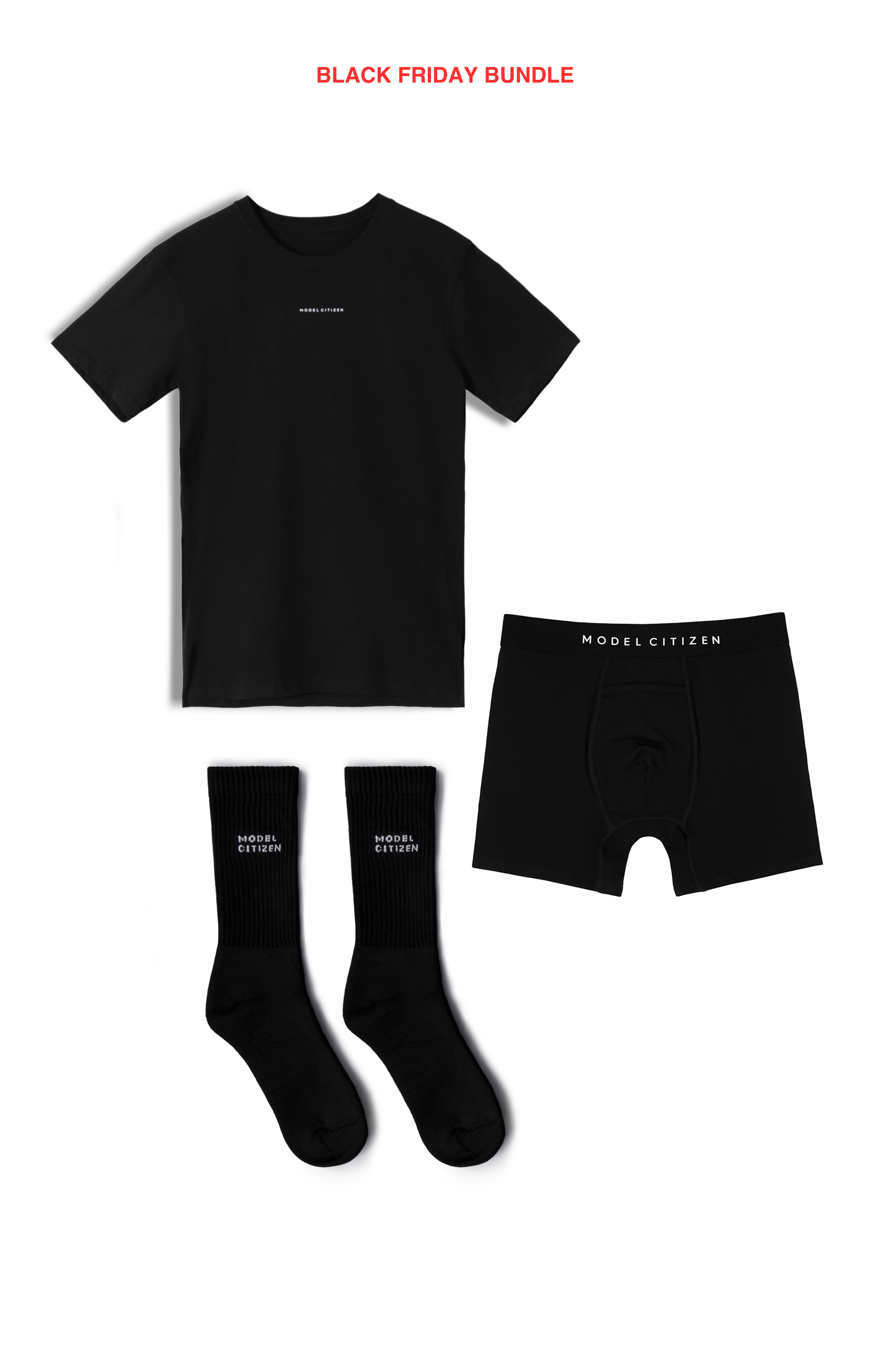 BLACK FRIDAY ! Introduction Bundle - T-shirt , Brief & Socks