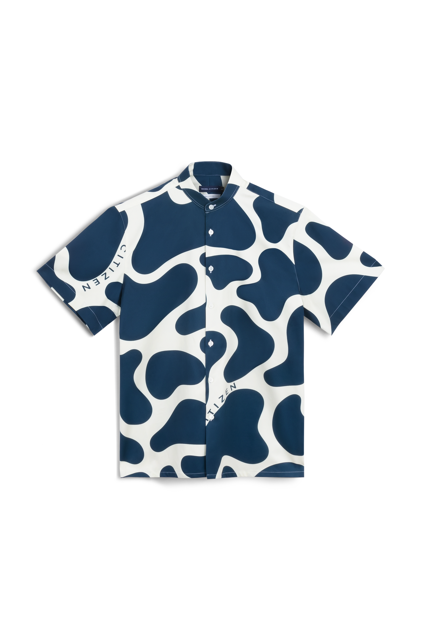Liquid Camouflage Printed Shirt - Navy