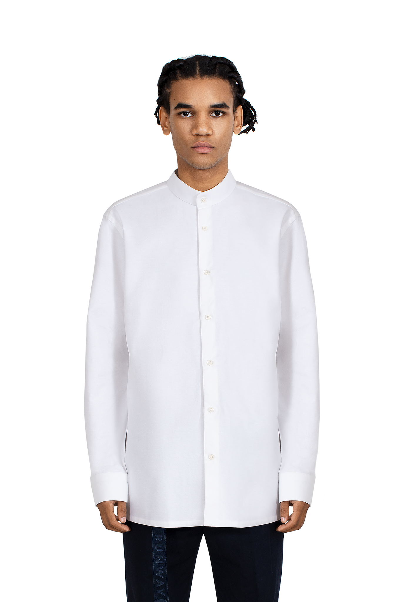 Long Sleeved Oxford Shirt in White