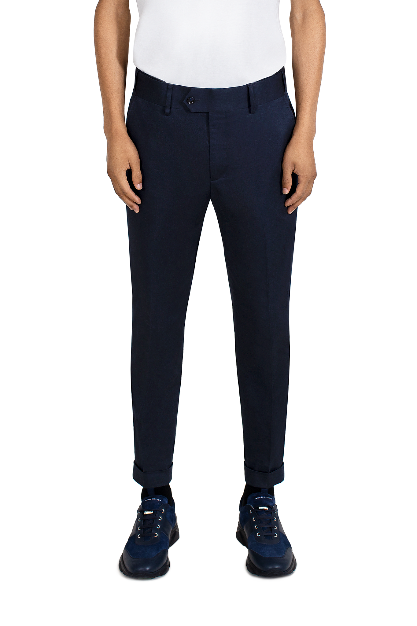 Cotton Chinos in Navy