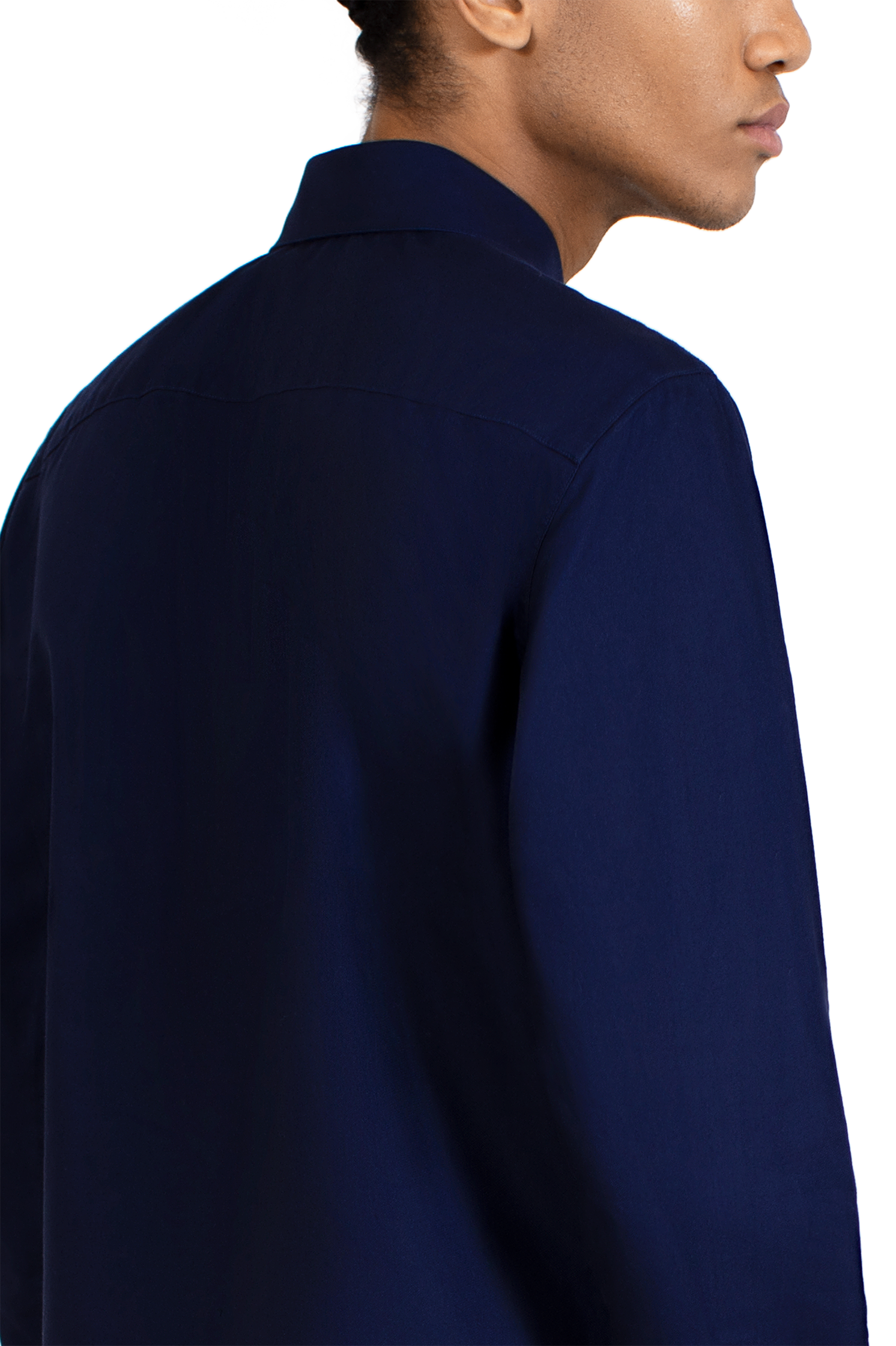 Long Sleeved Shirt in Midnight Blue