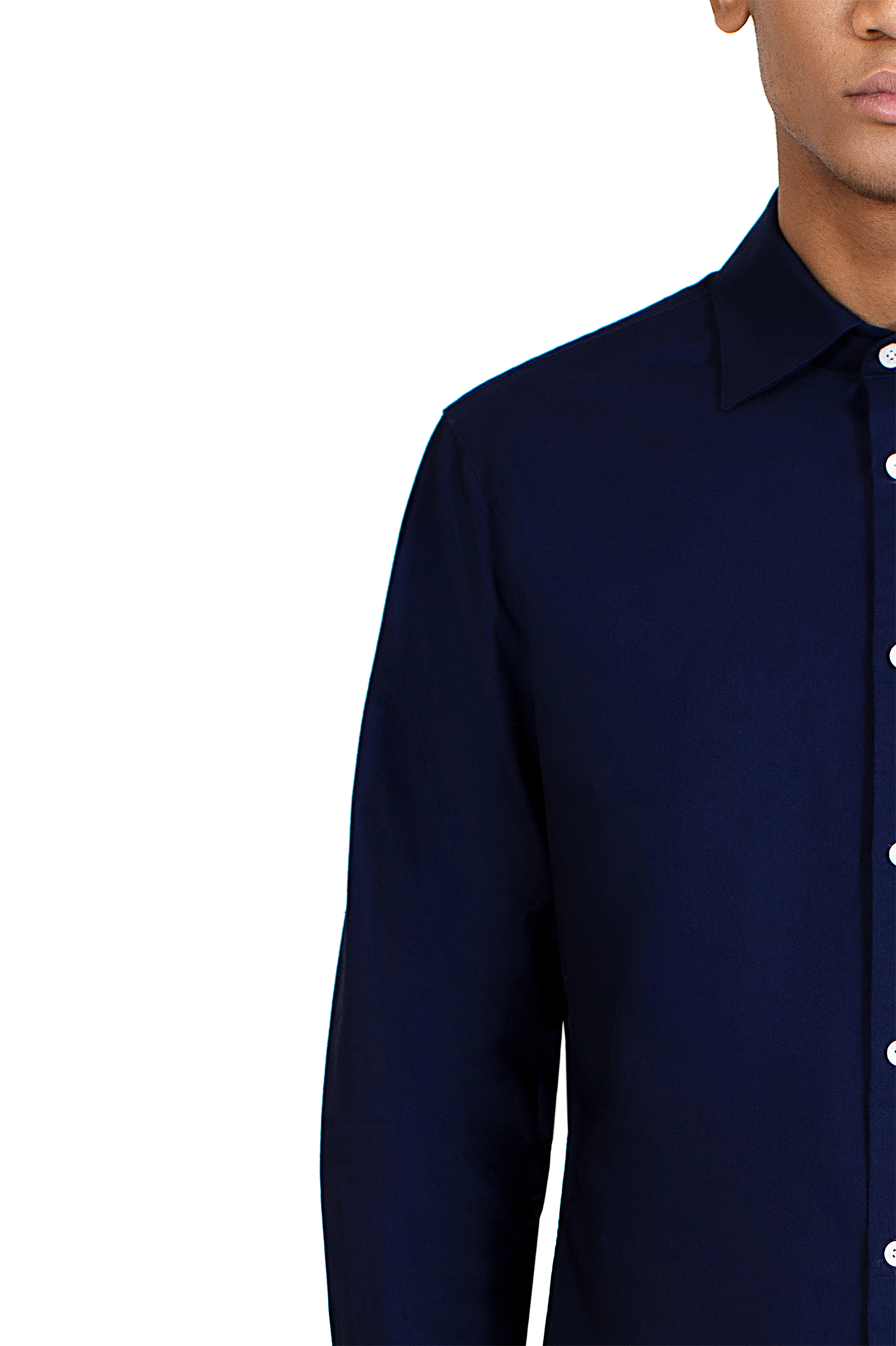 Long Sleeved Shirt in Midnight Blue