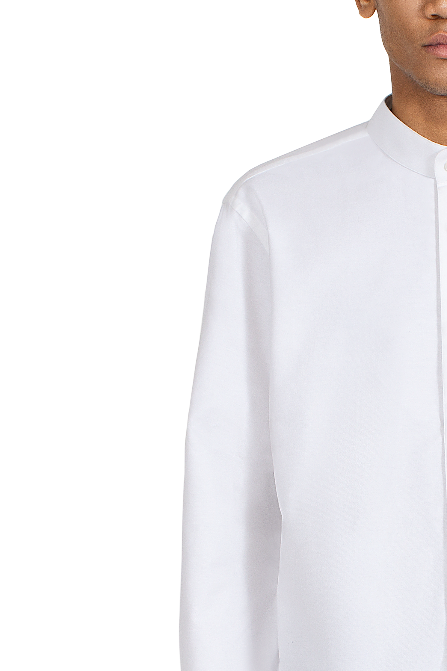 Long Sleeved Oxford Shirt in White